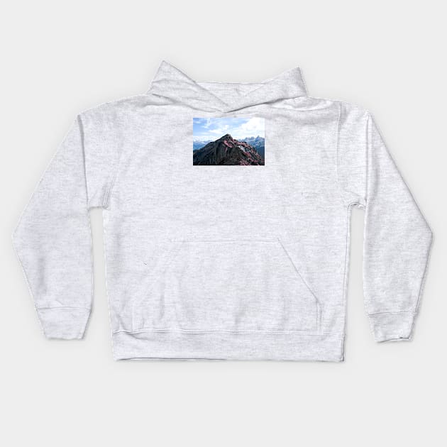 Panorama Swiss Alps / Swiss Artwork Photography Kids Hoodie by RaphaelWolf